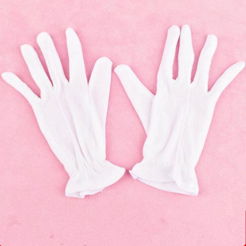 

Adults Children White Cotton Gloves Boy Girl Kindergarten Dance Performance Gloves Carnival Party Dress Halloween Christmas