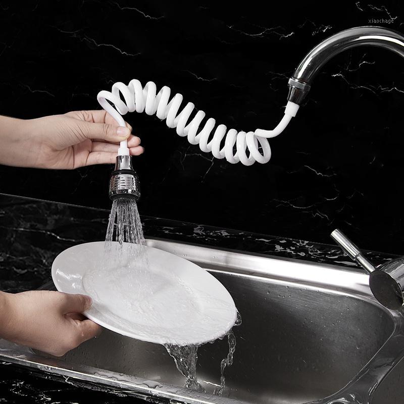 

Multifunctional extended kitchen faucet adapter filter water wash shower washboard elastic connector faucet bathroom accessories1