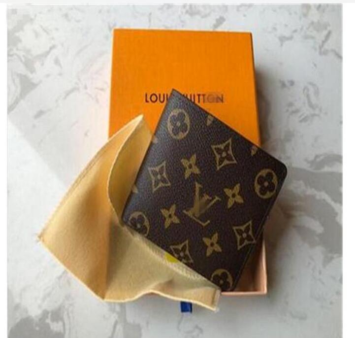

LVholder Fashion Purse For Box 2020 Wallet Designer Men Leather Wallets Men Small Printed Flower /women Wallet Purses Luxurys Utcq For Rcbq, Brown;gray
