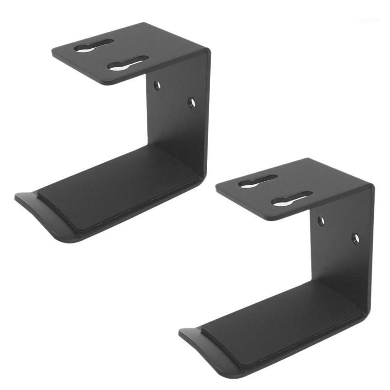 

2Pcs Headphone Stand with AntiSlip Gasket Holder Hook Tape Under Desk Wall Mount Multifunction Hanger Save Space1