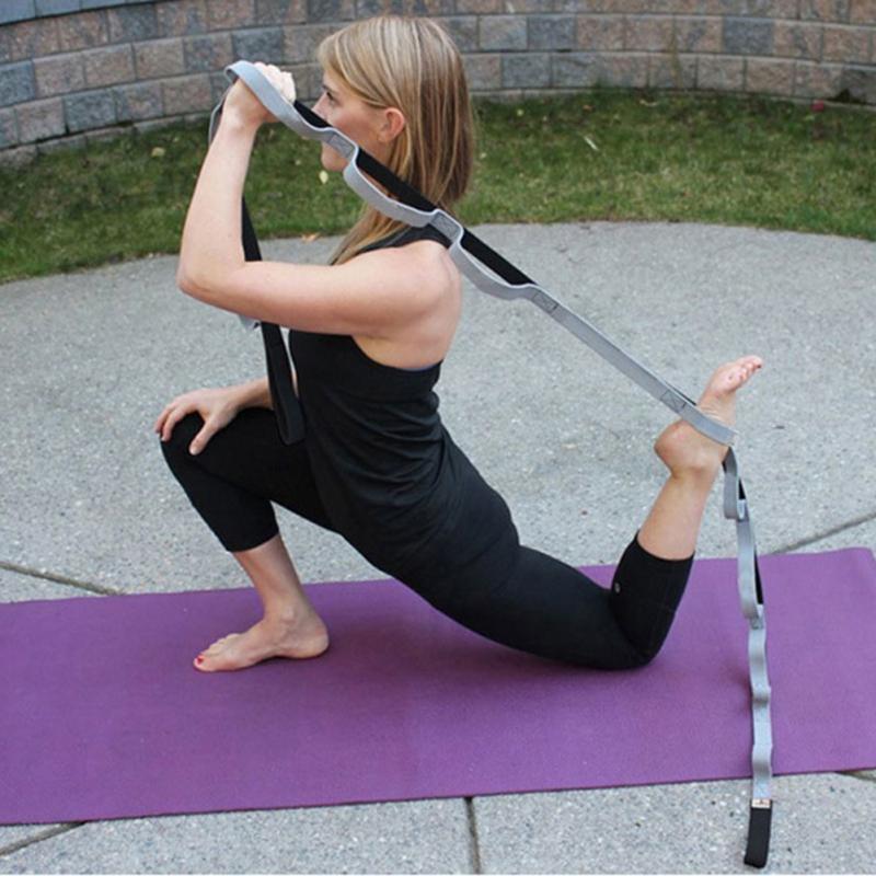 

Yoga Pull Strap Belt Polyester Elastic Latin Dance Stretching Band Loop Yoga Pilates GYM Fitness Exercise Resistance Bands, Red