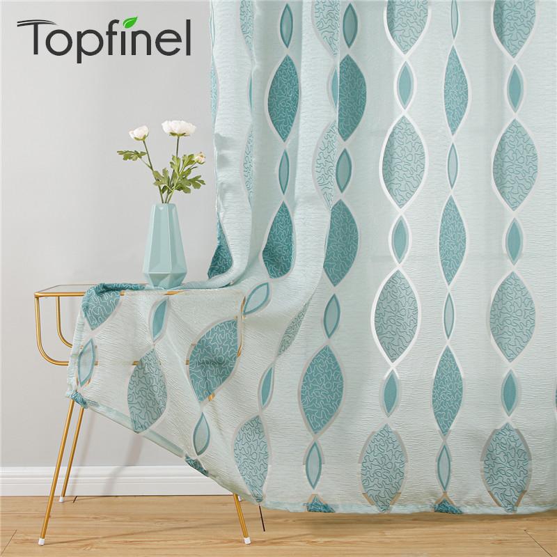 

Topfinel Brand New Modern Curtains for Living Room Tulle Curtains in the Bedroom Home Decoration Curtain Drapes Window, Teal