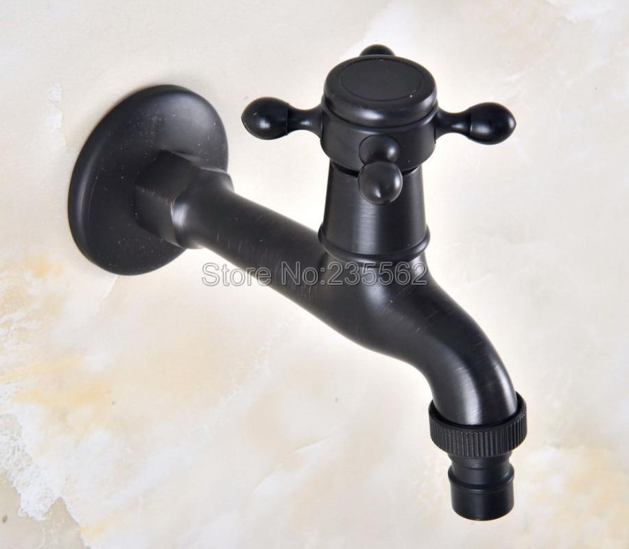 

Black Oil Rubbed Brass Washing Machine Faucet /Garden Water Tap / and Mop Pool Faucet / Laundry Sink Cold Water Taps Lav345