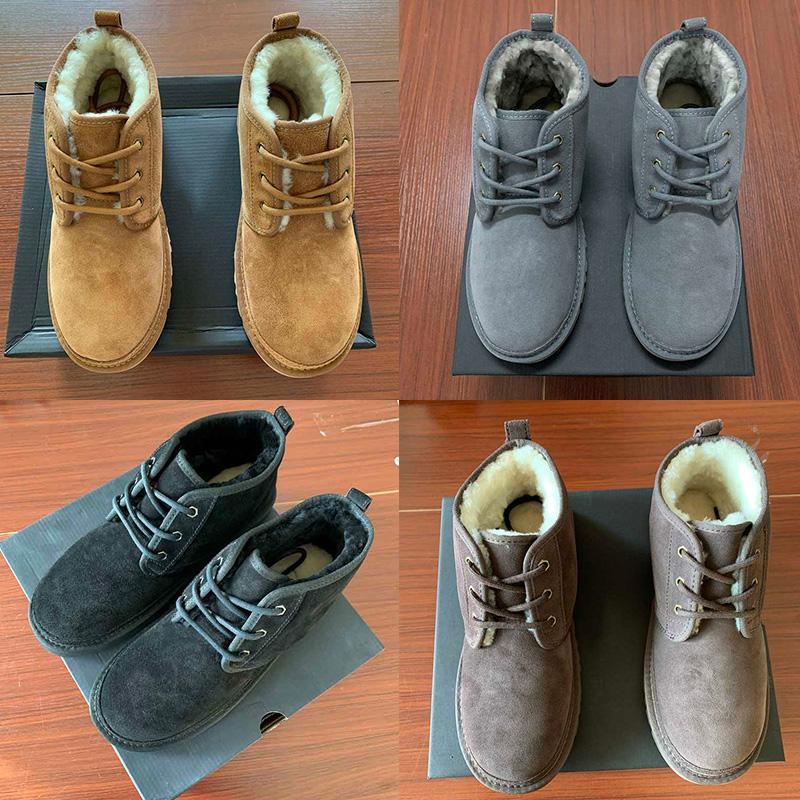 

Xmas Top Mens Winter Wool Shoe Women Platform Snow Boots Men's Classic Designer Boots Straps Casual Warm Martin Boot Bottes Femmes Booties, Black