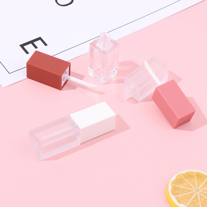 

4ML Empty Cosmetic Lipstick Tube, Gold/Siler/Rose Gold Makeup Tool Lip Gloss Bottle, Transparent Lip Storage Container