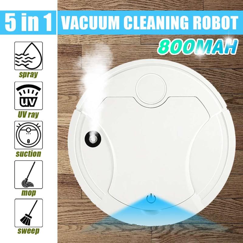 

Multifunctional Smart Floor Cleaner 5 in 1 Rechargeable Automatic Smart Robot Vacuum Cleaner Wet Mopping Cleaning Sweeper