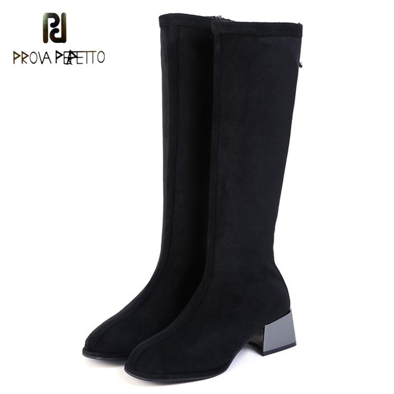 

Slim high boot elastic boot new autumn/winter 2020 Korean version joker medium female spring/autumn single, Black