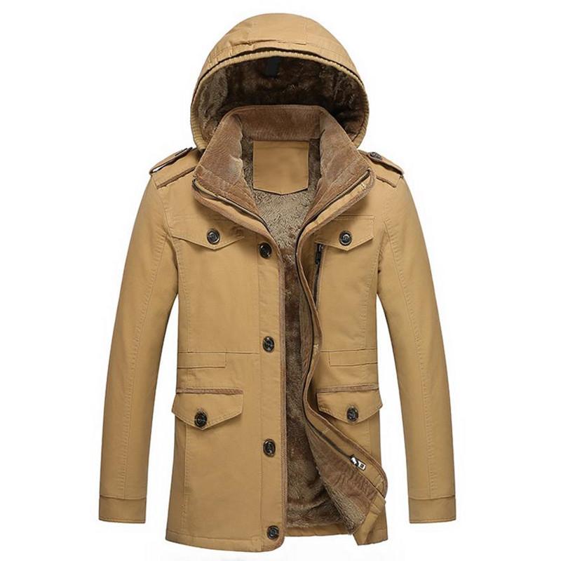 

Nice High Quality Men Casual Hooded Jacket Warm Jacket Coat Overcoat Fashion, Black