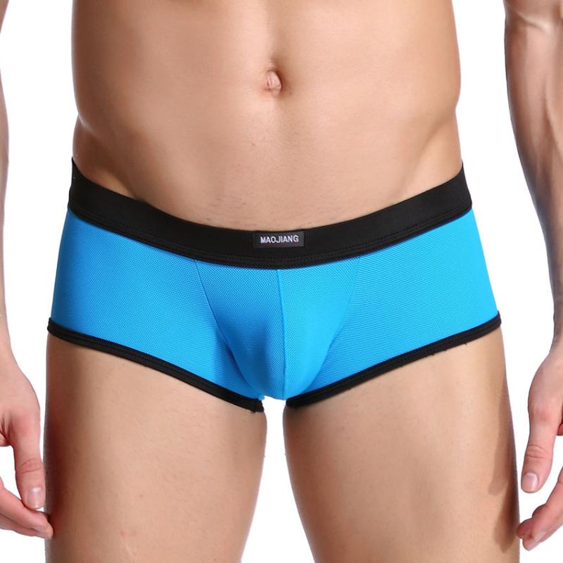 

2020 Fashion Men Boxer Shorts Sexy Transparent Man Boxers Shorts Underpants Gay Mens Underwear Boxers Mesh Boxer Homme Panties, Black