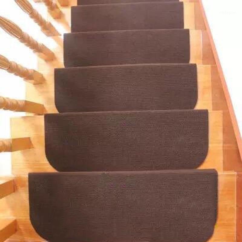 

14pcs/Set 2 Sizes Anti-slip Self-adhesive Stair Pads Mat Sticky Bottom Repeatedly-use Safety Pads Rugs Carpet Mat Home Decor for1, Brown