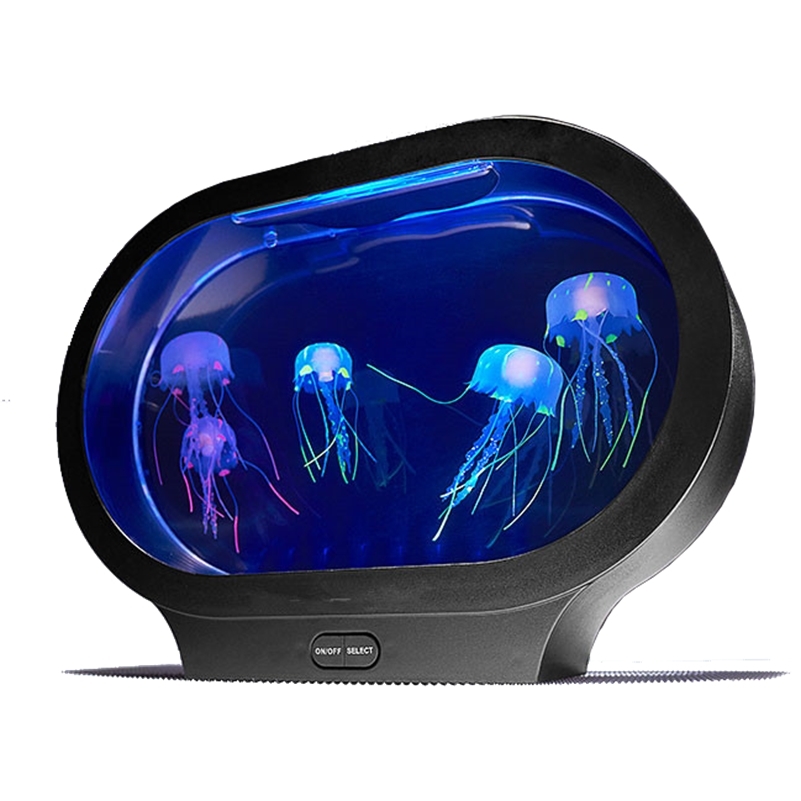 

Boaz Jelly fish Tank Mood LED Colorful Aquarium Ocean Wave Projector Jellyfish night Light Lava Lamp Y200922