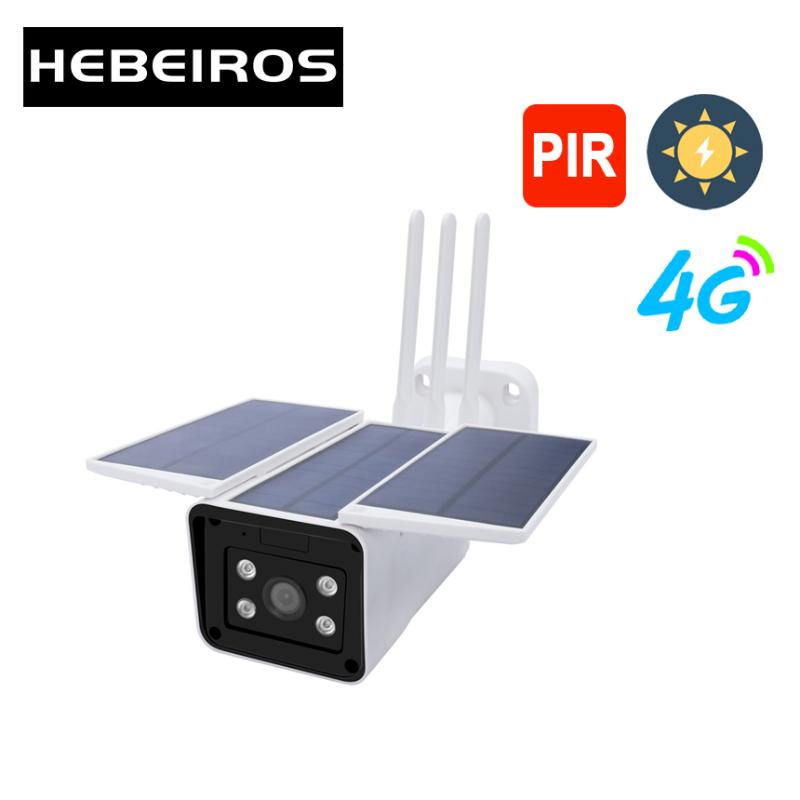 

Hebeiros HD1080P 4G SIM Card Solar Battery IP Wifi Camera 2MP Audio PIR Waterproof Outdoor Wireless Smart Home Security CCTV