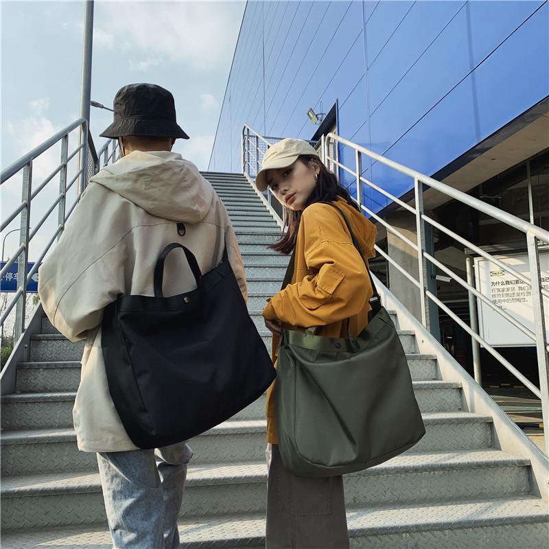 

Waterproof Nylon women Shoulder Bag Fashion Leisure Korea Style Messenger Shoulder Bag Teenager Large Capacity Storage Bags, Black