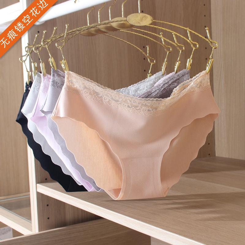 

New Style Women's Underwear Modal Seamless Briefs Breathable Stretch Bielizna Damska Braguitas Mujer Calcinha Feminina Fashion, Black