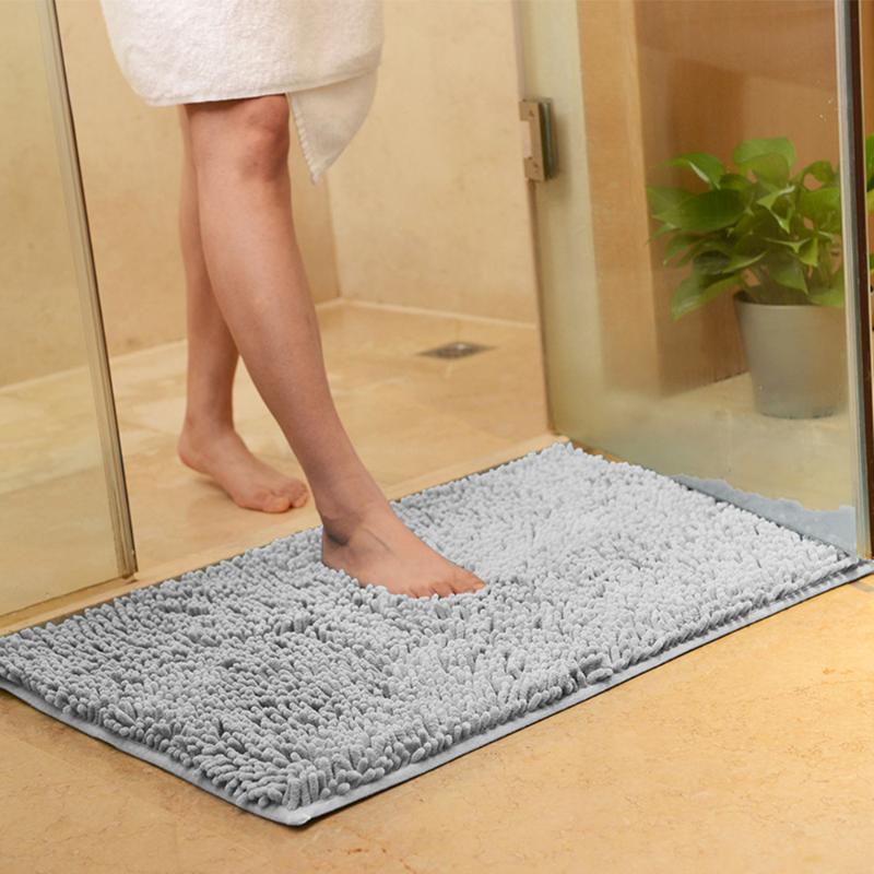 

Bathroom Carpet Anti-slip Bath Rug Outdoor Shower Room Rugs And Mats Chenille Bathroom Floor Mat Toilet Door Mat Dropshipping