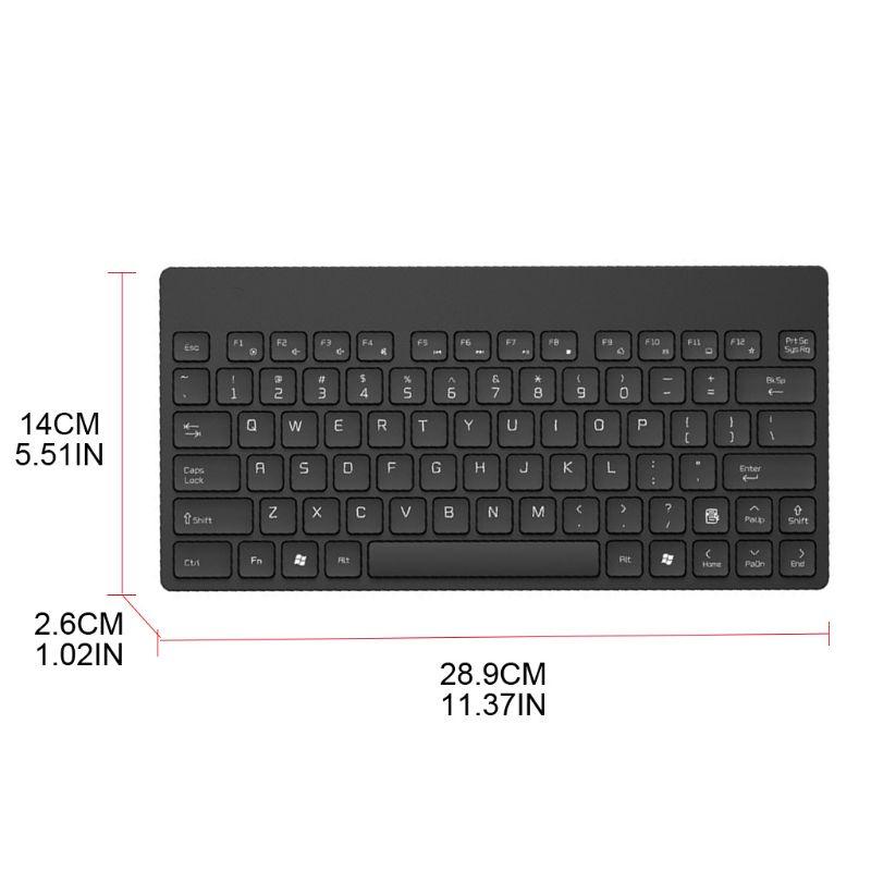 

Wireless Keyboard Mouse Silent Ultra-Thin Combo Set for Office Home Laptops PC
