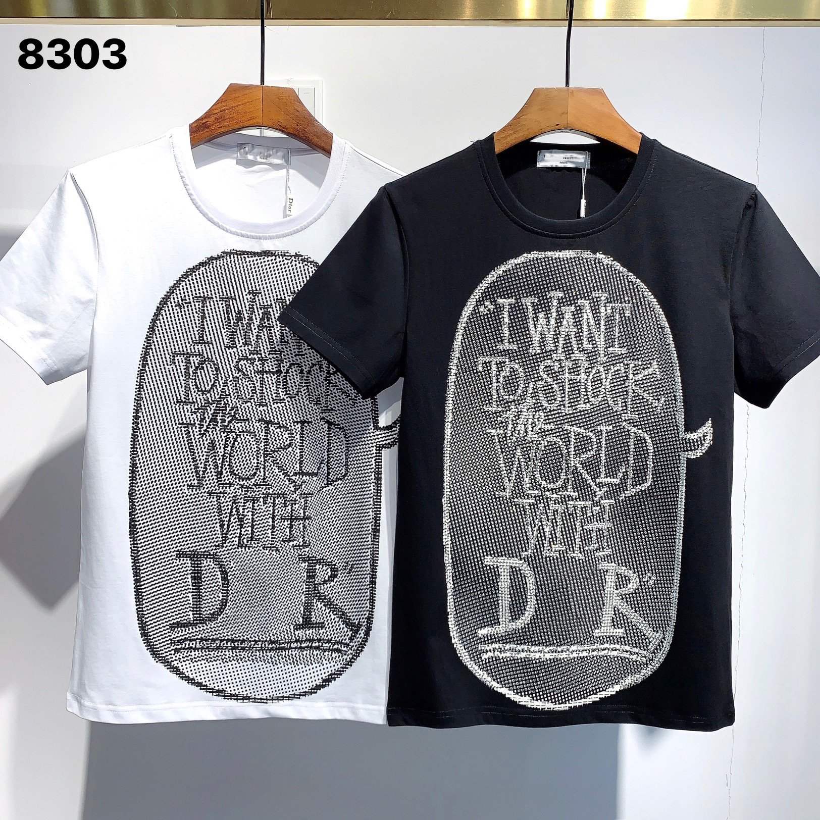 

M-3XL Designers High Quality TOPS TEES Women's men's sweat T-Shirts Embroidery hoodies pants bags polos versae clothing-D20, Black