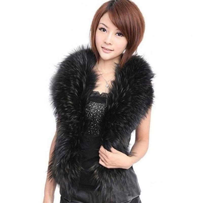 

Women Vest 2021 Autumn Winter Fashion V neck black Faux Fur Vest Warm Sleeveless Women Leather