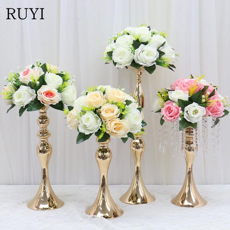 

25CM silk Artificial Flower Ball Wedding Simulation Flower Centerpiece for Decor Road Lead Table Bouquet Accessories, Blue