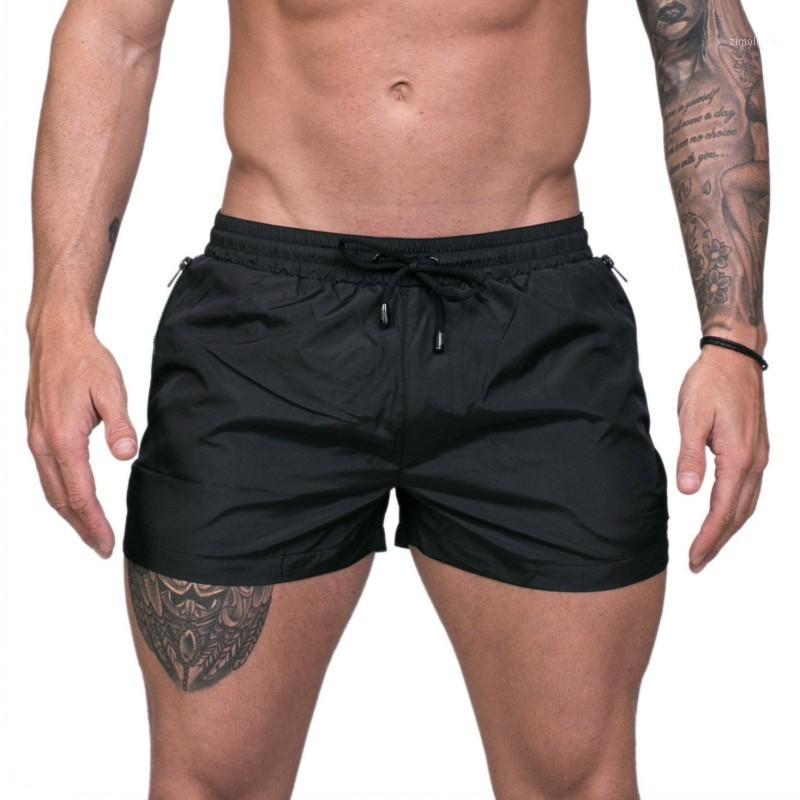 

Summer Sport Shorts no pocket running shorts Men Gym Fitness training Run Jogging Sweatpants Short Pants Outdoor1, Black
