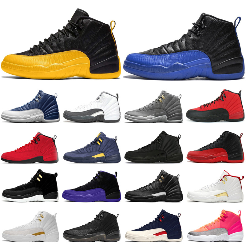 

2020 University Gold 12s Basketball Shoes Jumpman Reverse Flu Game Dark Concord Gamma Blue Game Royal Mens Trainers Sports Sneakers 7-13, Playoffs