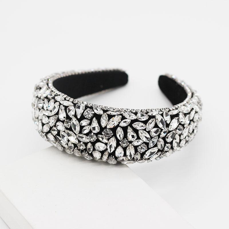 

New Baroque fashion luxury covered rhinestones exaggerated hair Ladies Wild Fashionable Hair Band 5281