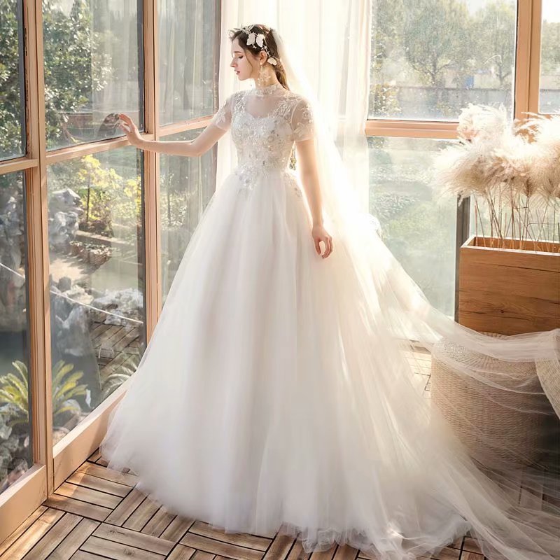 

2021 New Dressed Lace Applications Gola Alta Dress Robe Soiree Bride to Be*1087 Robot Mari E-up NWF5, Same as the photos