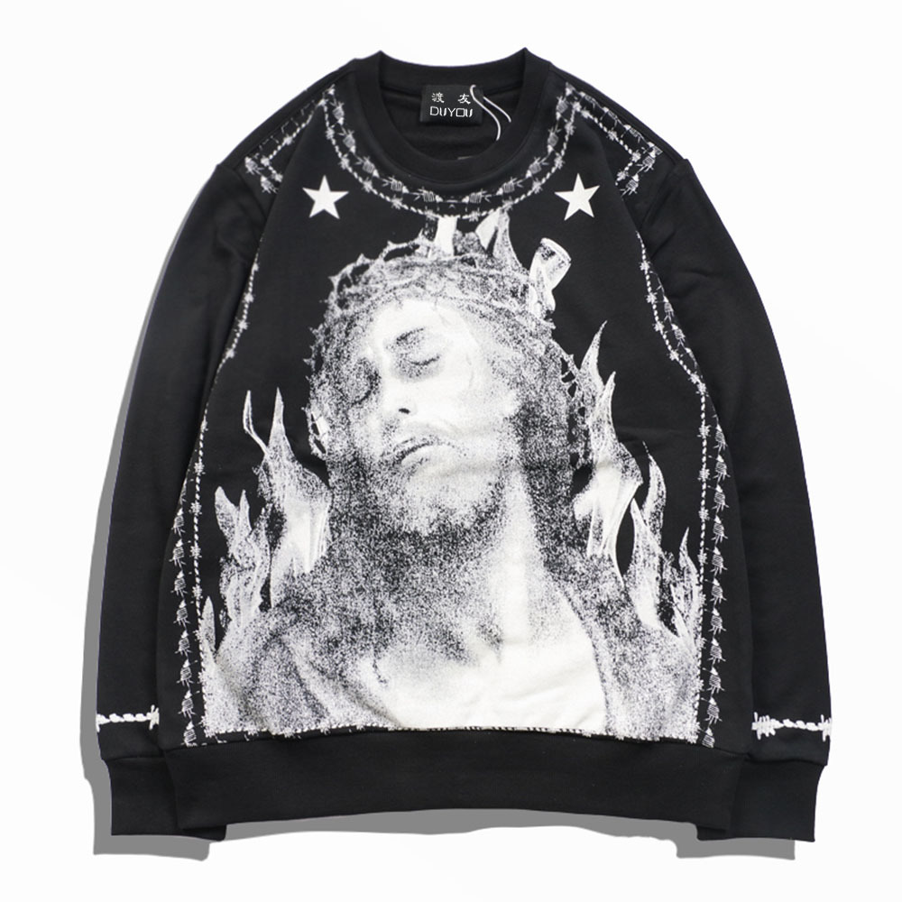 

Men Luxury Designer Printed Pullover Hoodies Women Hip Hop Harajuku Casual Hooded Sweatshirts Fashion Male Streetwears Wg98, Black