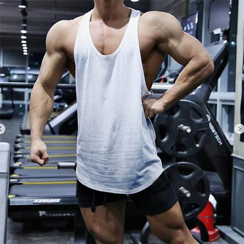 Men's Undershirt Solid Color Crew Neck Casual Daily Sleeveless Tops Lightweight Fashion Big and Tall Sports Green Blue White e8OZ#