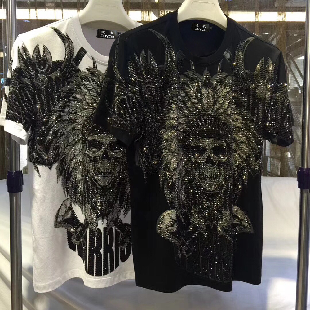 

Pp Bag Packaging Short Sleeve T-shirt Men Summer New Fashion Comfortable Breathable Shirt Youth Tshirt U9dv, White