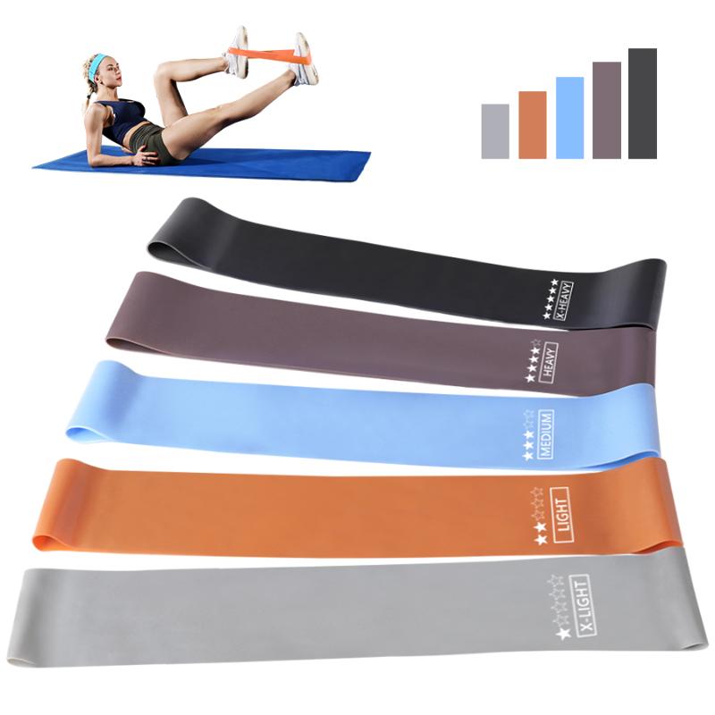 

Yoga Stretch Elastic Fitness Bands Workout Booty Bicep Resistance Bands Training Rubber Exercise Gym Sports Fitness Equipment