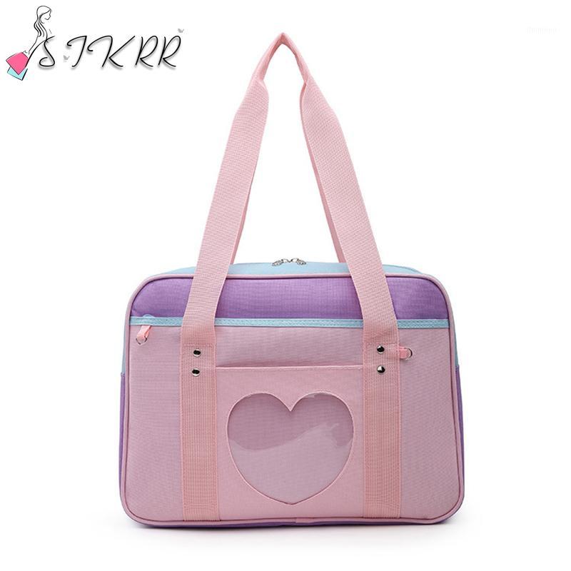 

Designer Handbags For Women 2020 Travel Shoulder School Bags Girls Cute Large Capacity Casual Luggage Totes Lady Oxford Handbag1, Pink