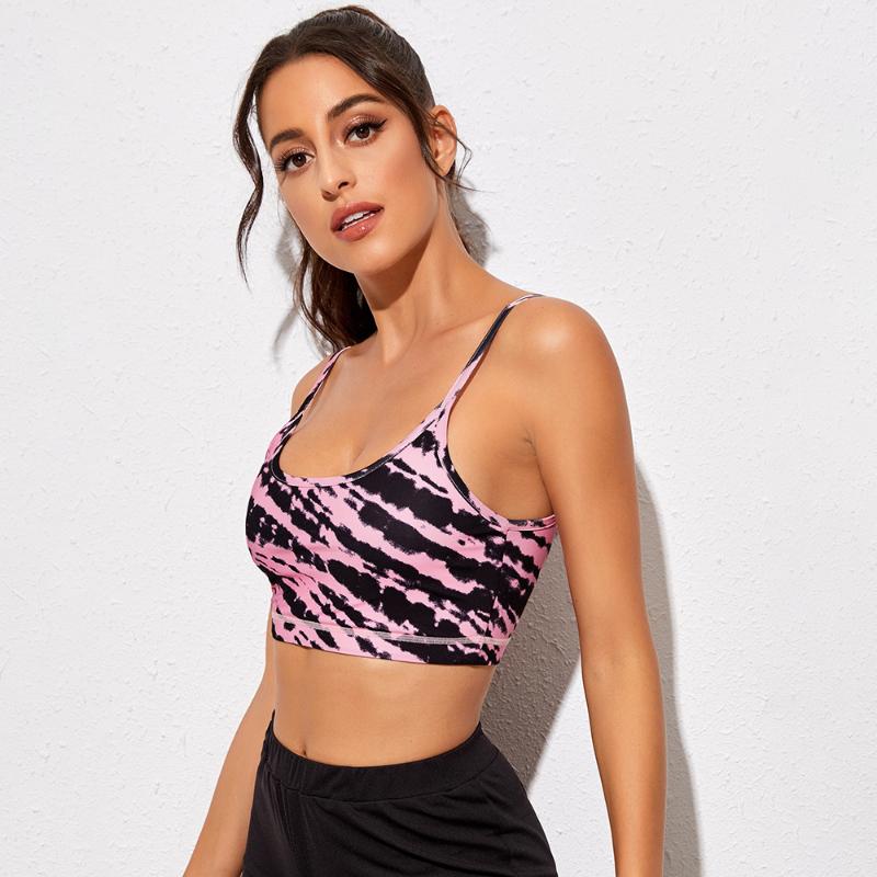 

Sports Bras for Women Medium Impact Longline Yoga Workout Bra- Running Gym Activewear, As pic