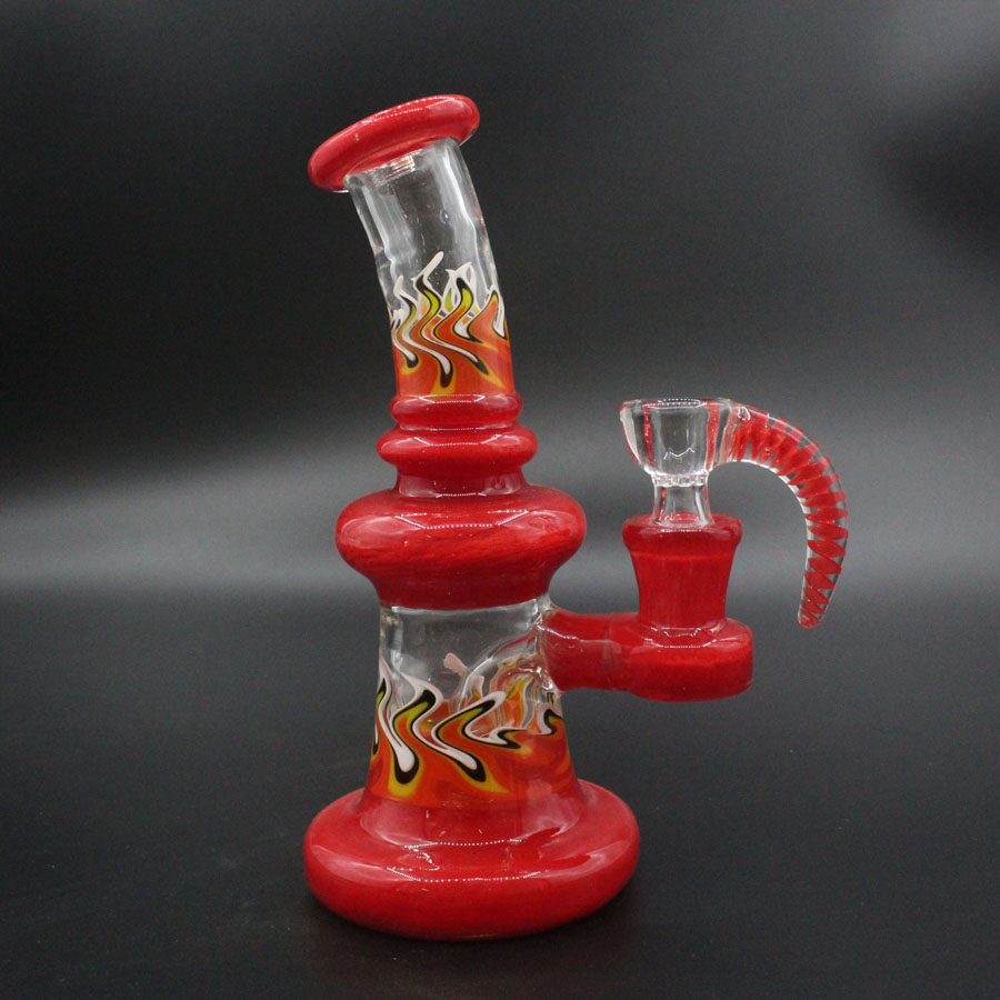 

Colorful Bongs Mini Pipe Dab Rigs Small Bubbler Hookahs Beaker Bong oil rig free shipping with a free bowl