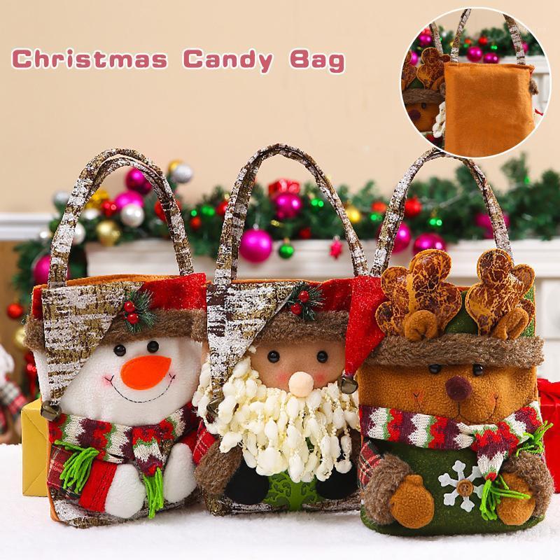 

Santa Claus Christmas Candy Bag Wine Bottle Stocking Gift Xmas Ornaments Decor Christmas Gift Bags Tree Decorations1