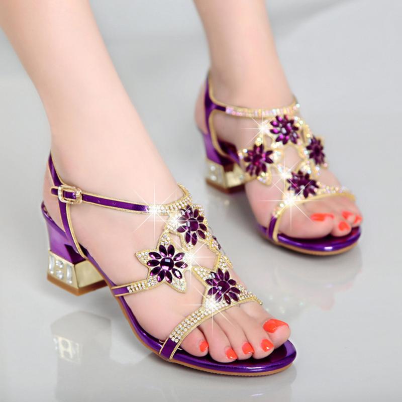 

women's sandals for women Thick heel sandals mid heel women size 35-40