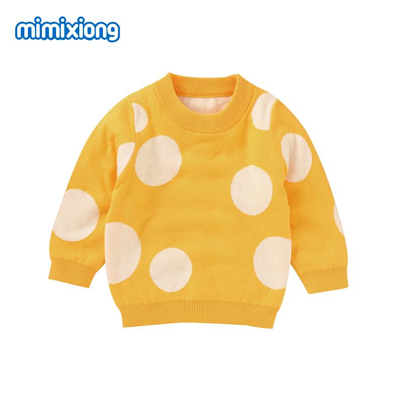 

Baby Sweaters Newborn Boys Girls Dots Knitted Pullovers Jumpers Autumn Casual O Neck Long Sleeve Infant Bebes Knitwear Tops 0-2Y, 82w832-1
