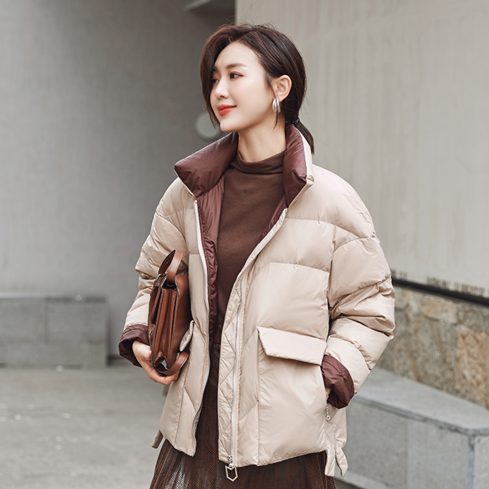 

New 2020 Winter 90% Ultra Light White Duck Loose Down Coat Parkas Female Warm Women Jacket Snow Outwear, Black