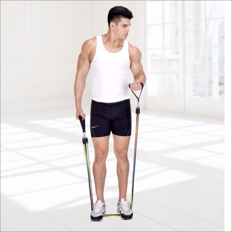 

exercise tube Fitness Resistance Bands Set Sport Elastic Bands Rubber Training Exercise Equipments gym workout resistance1