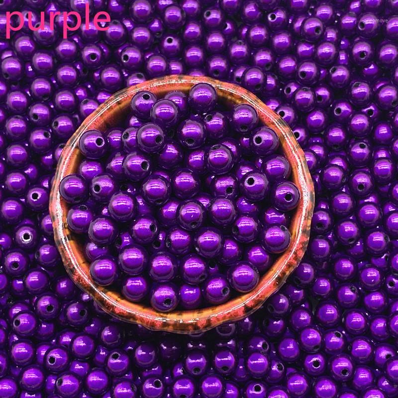 

New 6mm 8mm 3d Shining Dream Acrylic Round Spacer Beads for Jewelry Making DIY #121