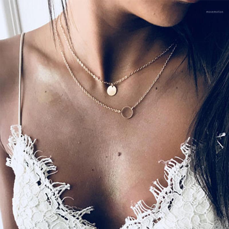 

Fashion Multi-layer Necklace Sequined Pendant For Women Female Ladies Gold Silver Jewelry Friendship Gift Hot Sale1
