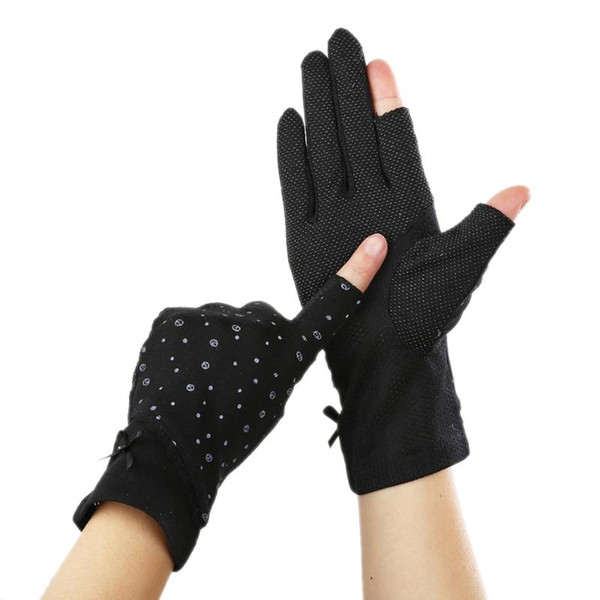 

Women Driving Gloves Lace Fingerless Gloves Summer Spring Stretch Sunscreen Anti-Uv Anti-Slip Glove Breathable Mittens