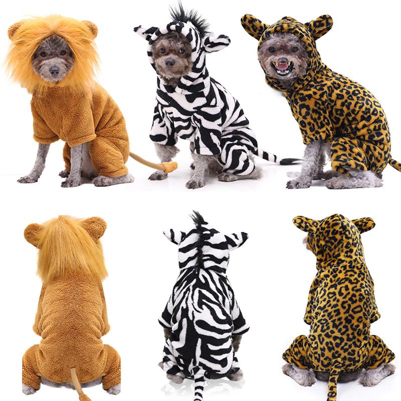 

Cosplay Pet Costume Jumpsuit Fancy Dog Clothes for Large Small Dogs Golden Lion Cat Costume Party Decoration With Ear Pet Coat, White