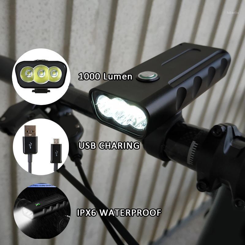 

5400mah Bicycle Light 1000 Lumen Bike Light Built in Battery USB Charge Aluminum Alloy Cycling Waterproof Bike Accessory1