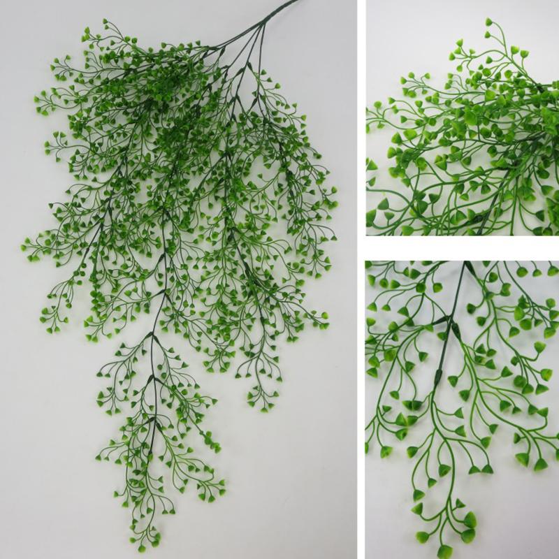 

Wall Hanging Artificial Plant Rattan Vine Home Garland Garden Wedding Decoration Simulation Golden Bell Green Leaves Plant 82cm, A1