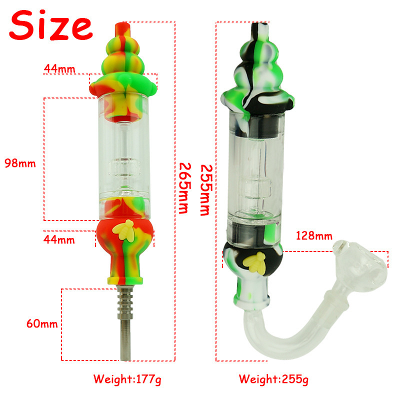 

Honeybee design nector collector kit detachable smoking pipe rigs water pipe