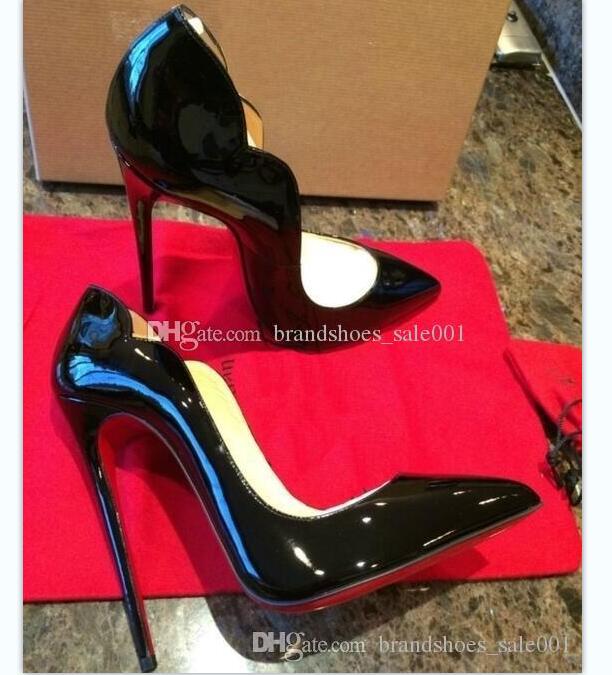 

With Box IRed Bottom Cymn Black Pointed Toe Extreme High Heels Stiletto Women Pumps Wedding Party Dress Shoes Black Pumps Studded Heels, Beige