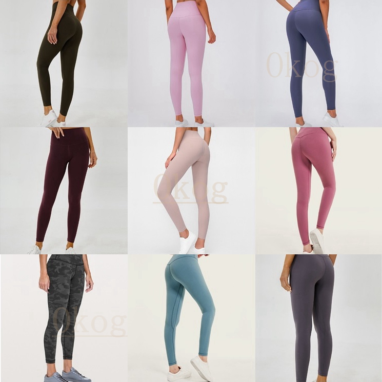 

lu vfu Athletic Solid Yoga Pants leggings yogaworld womens girls Chambray yogas Outfits Ladies Sports women pants workout fitness, [as pic] no.1