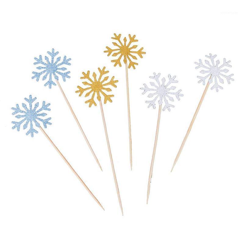 

Glitter Snowflake Cupcake Toppers Cake Picks Decoration for Birthday Wedding Baby Shower Party,30 pcs1