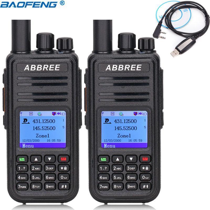 

2PCS ABBREE AR-UV380 (GPS) Walkie Talkie DMR VHF UHF 136-174 & 400-480MHz Dual Time Slot Tier 1&2 Ham CB Digital Radio1
